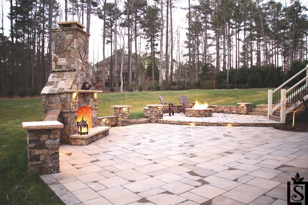 patios and outdoor fireplaces