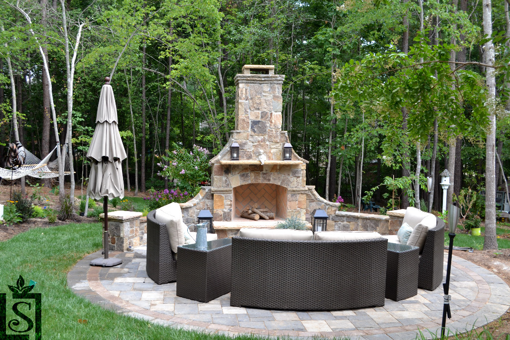 patio and outdoor fireplaces